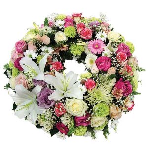 couronne de fleurs moyenne