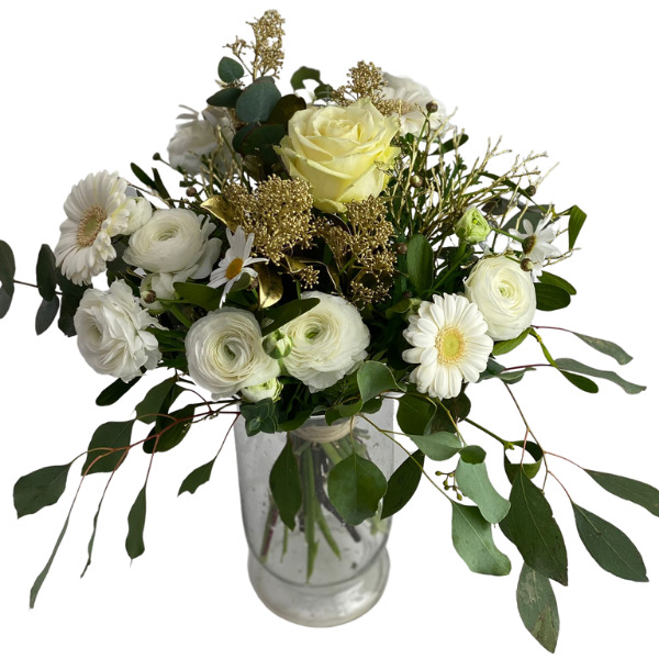 Bouquet blanc doré