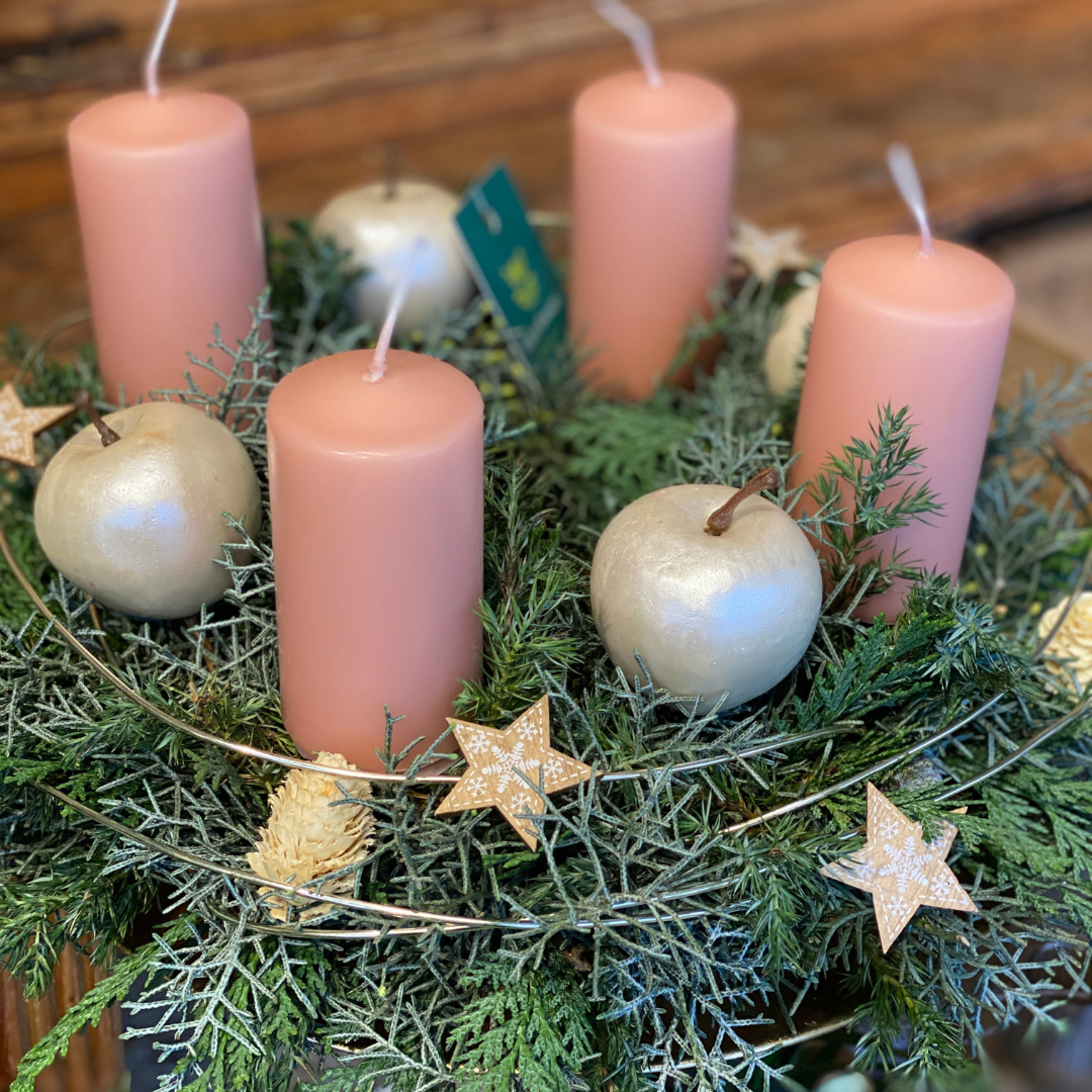 Couronne de l'Avent rose – Image 2